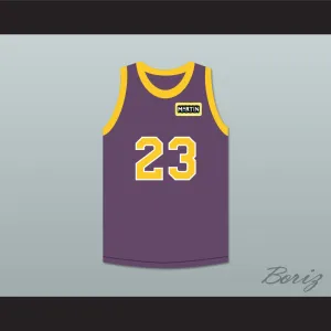 Martin Payne 23 Purple Basketball Jersey with Martin Patch