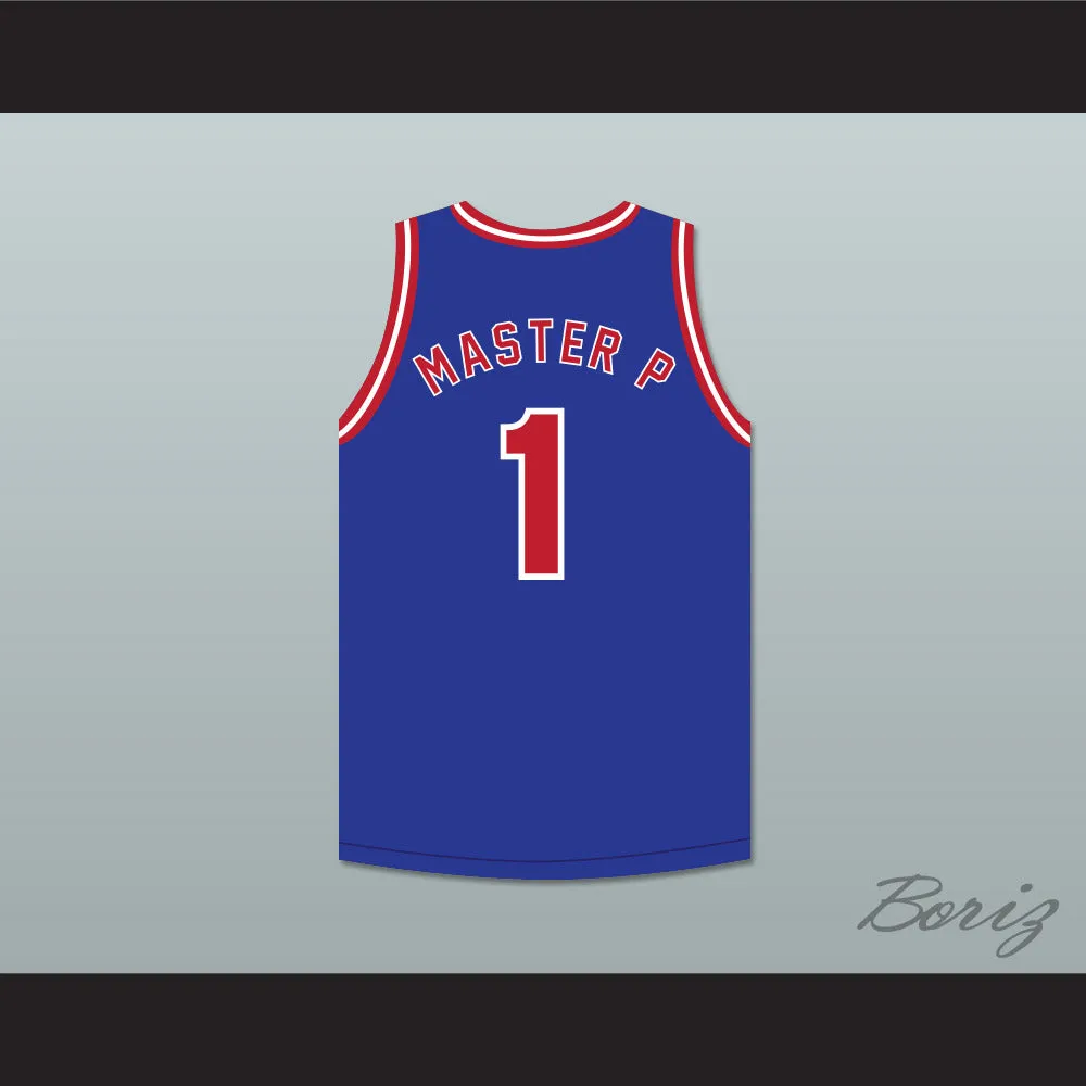 Master P 1 No Limit Blue Basketball Jersey