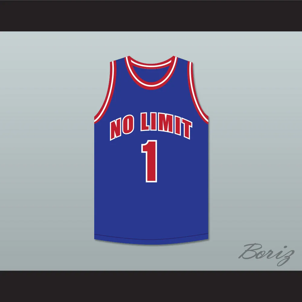 Master P 1 No Limit Blue Basketball Jersey