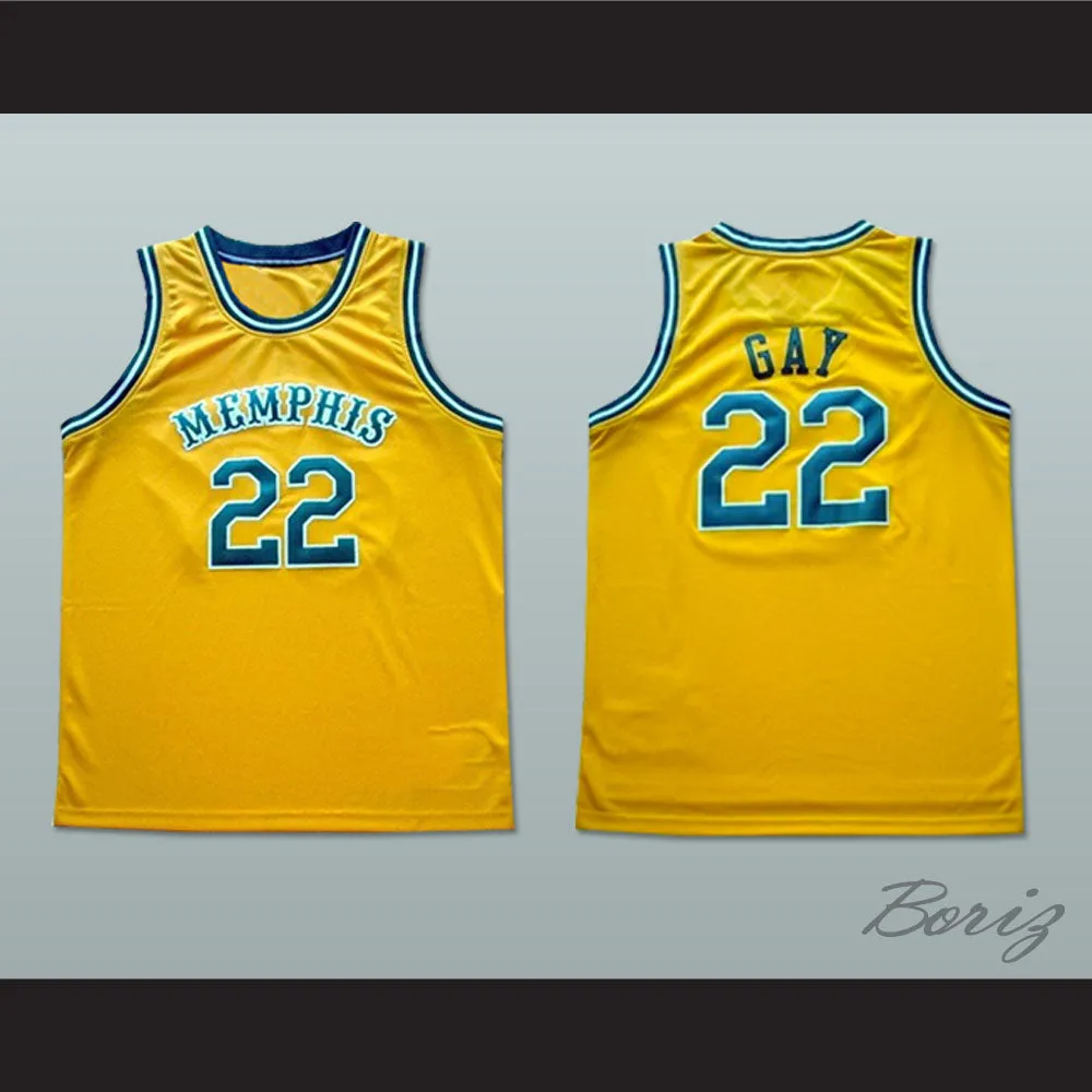 Memphis Tams Old School Yellow Basketball Jersey