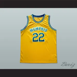 Memphis Tams Old School Yellow Basketball Jersey