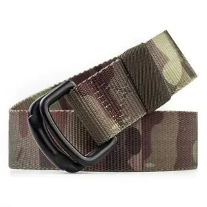 Men Casual Metal Buckle Nylon Belt