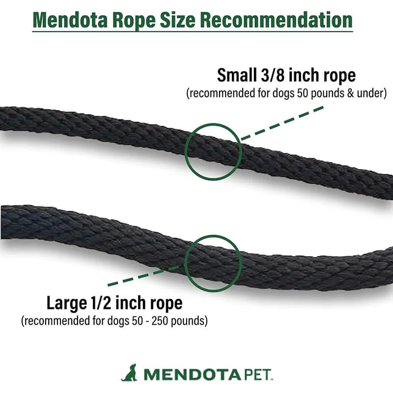 Mendota Rope Slip Lead Black Confetti