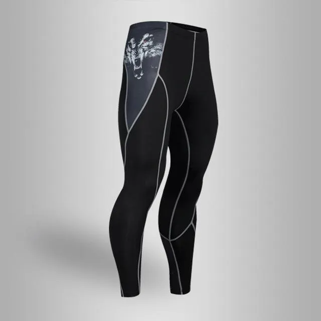 Men's Compression Run jogging Suits Clothes Sports Set 4xl Long t shirt And Pants Gym Fitness workout Tights clothing