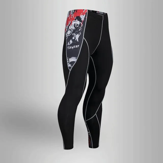 Men's Compression Run jogging Suits Clothes Sports Set 4xl Long t shirt And Pants Gym Fitness workout Tights clothing