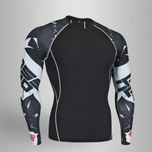 Men's Compression Run jogging Suits Clothes Sports Set 4xl Long t shirt And Pants Gym Fitness workout Tights clothing