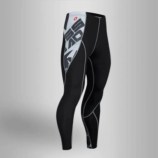 Men's Compression Run jogging Suits Clothes Sports Set 4xl Long t shirt And Pants Gym Fitness workout Tights clothing