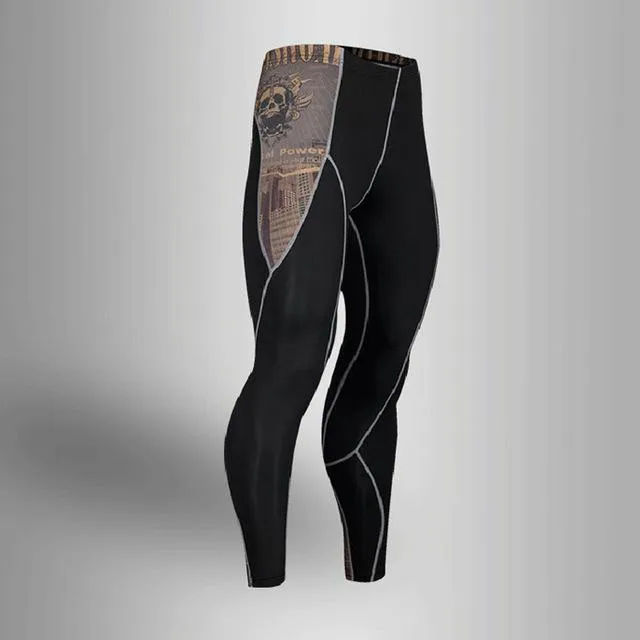 Men's Compression Run jogging Suits Clothes Sports Set 4xl Long t shirt And Pants Gym Fitness workout Tights clothing