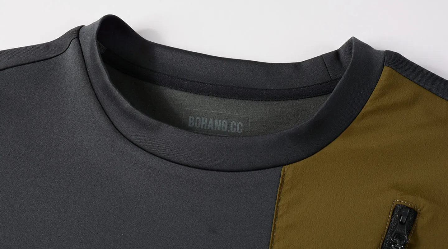 Men's High-end Sports Cycling Sweatshirt NDTEK032 Black