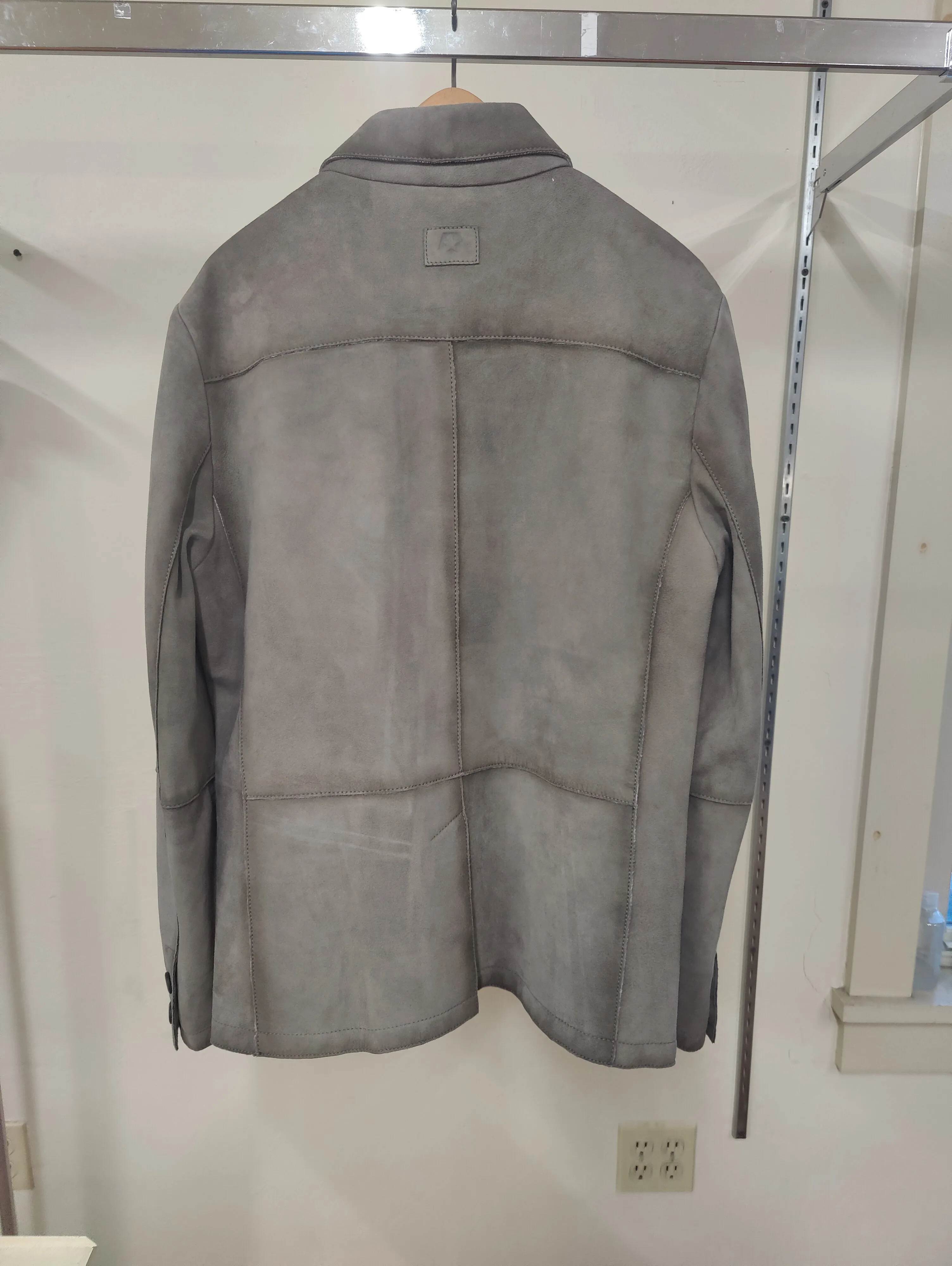 Men's Milestone | Goat Suede Jacket | Grey
