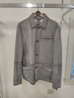 Men's Milestone | Goat Suede Jacket | Grey