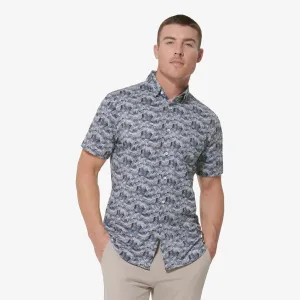 Men's Mizzen   Main | Leeward Trim Short Sleeve | Ashley Blue Palm Print