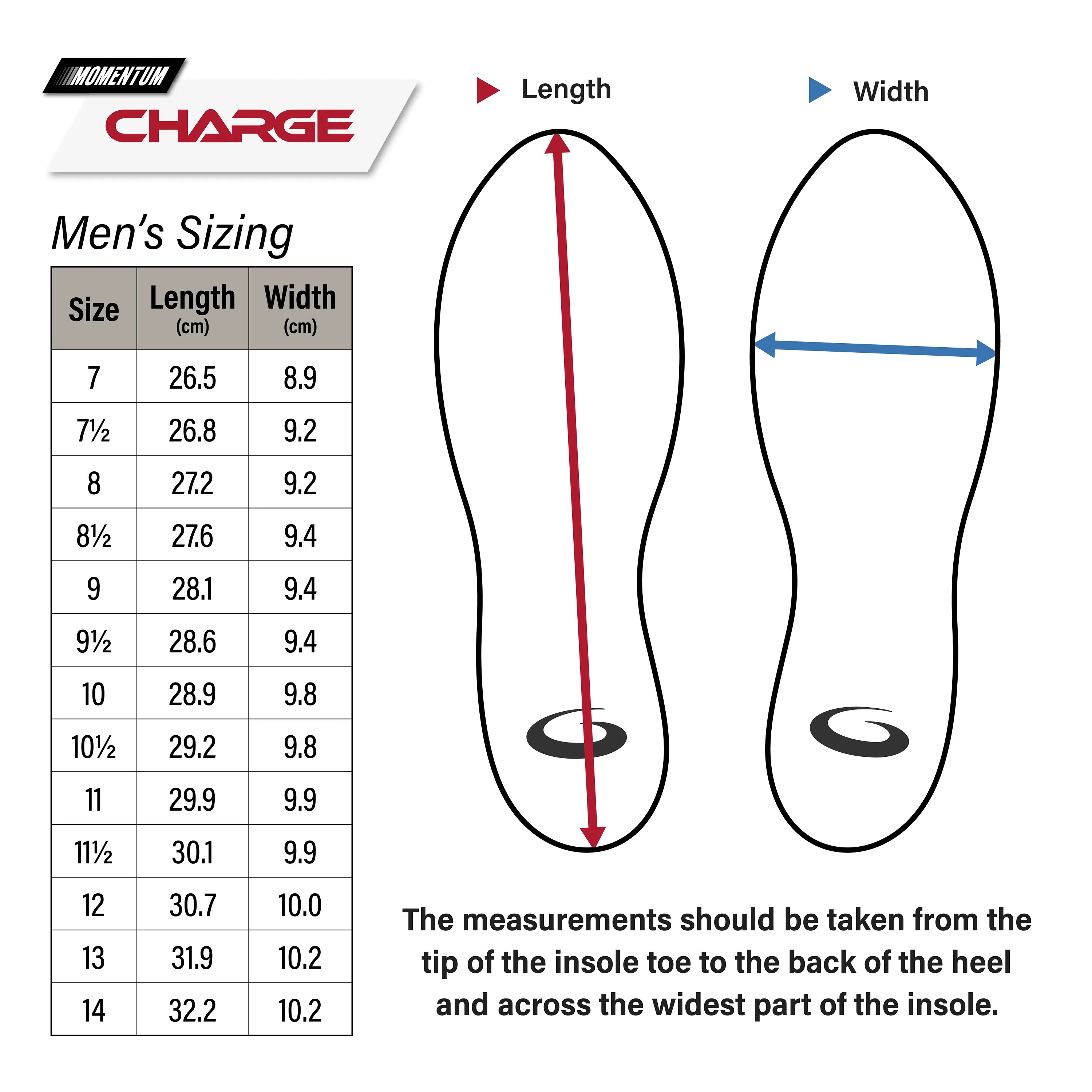 Men's Momentum CHARGE Curling Shoes Right & Left Handed