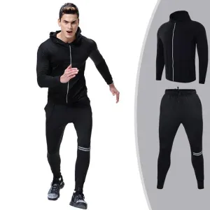 Men's Sportswear Running Set Sports Set jogging Suits Clothes Tracksuit Zipper Coat And Pants Gym Traning Fitness Set 2pcs/Sets