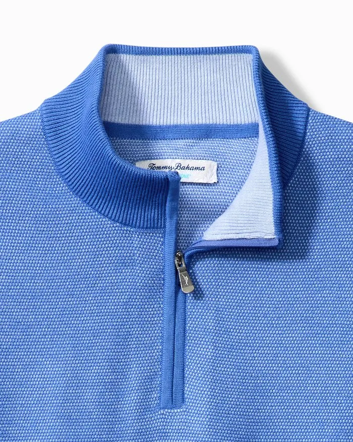 Men's Tommy Bahama |  Coolside IslandZone® Half-Zip | Mountain Bluebell
