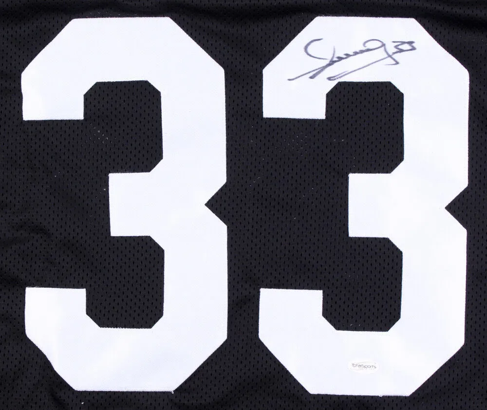 Merril Hoge Signed Steelers Jersey (TSE COA) Pittsburgh Running back 1987-1994