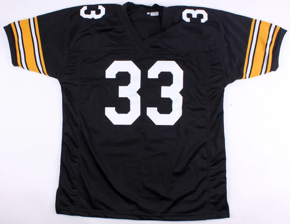 Merril Hoge Signed Steelers Jersey (TSE COA) Pittsburgh Running back 1987-1994