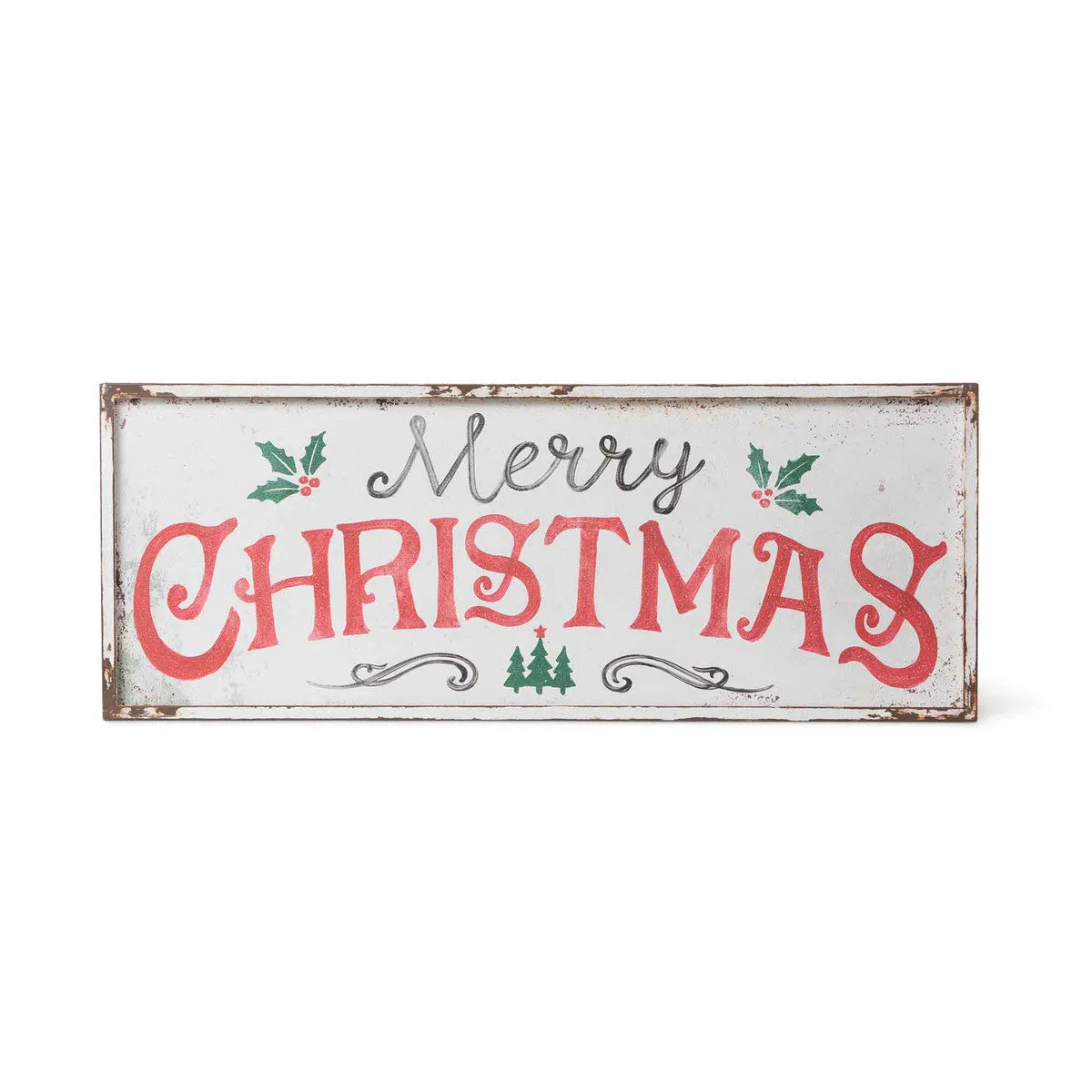 Merry Christmas Iron Plaque
