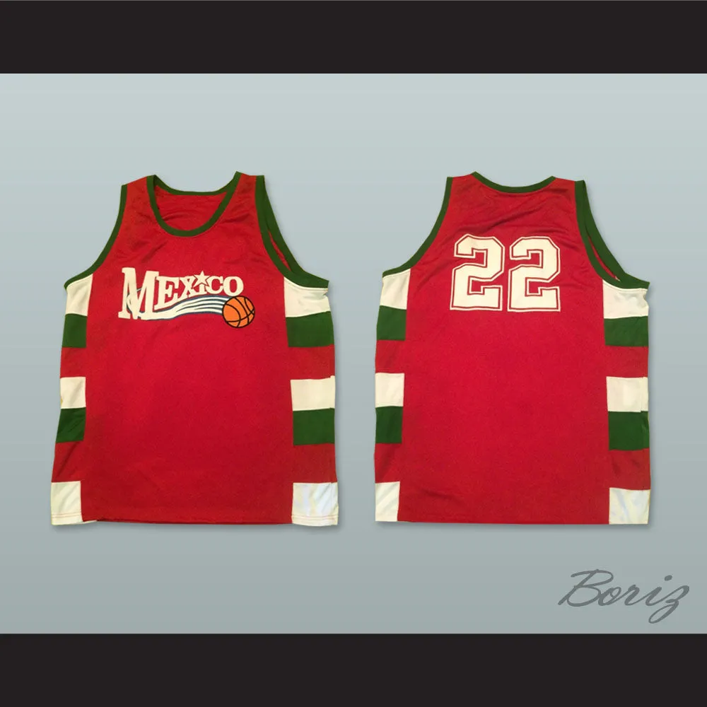 Mexico 22 Red Basketball Jersey