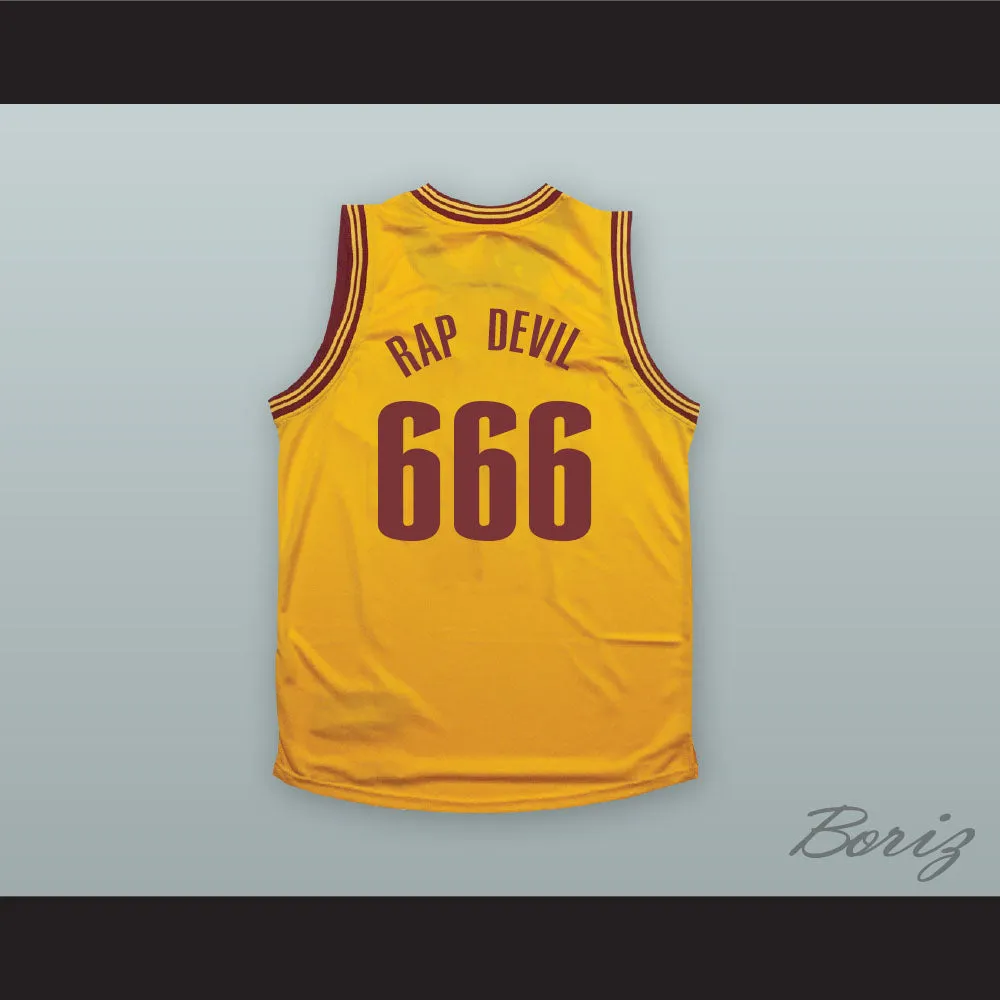 MGK 666 RAP DEVIL Yellow Basketball Jersey