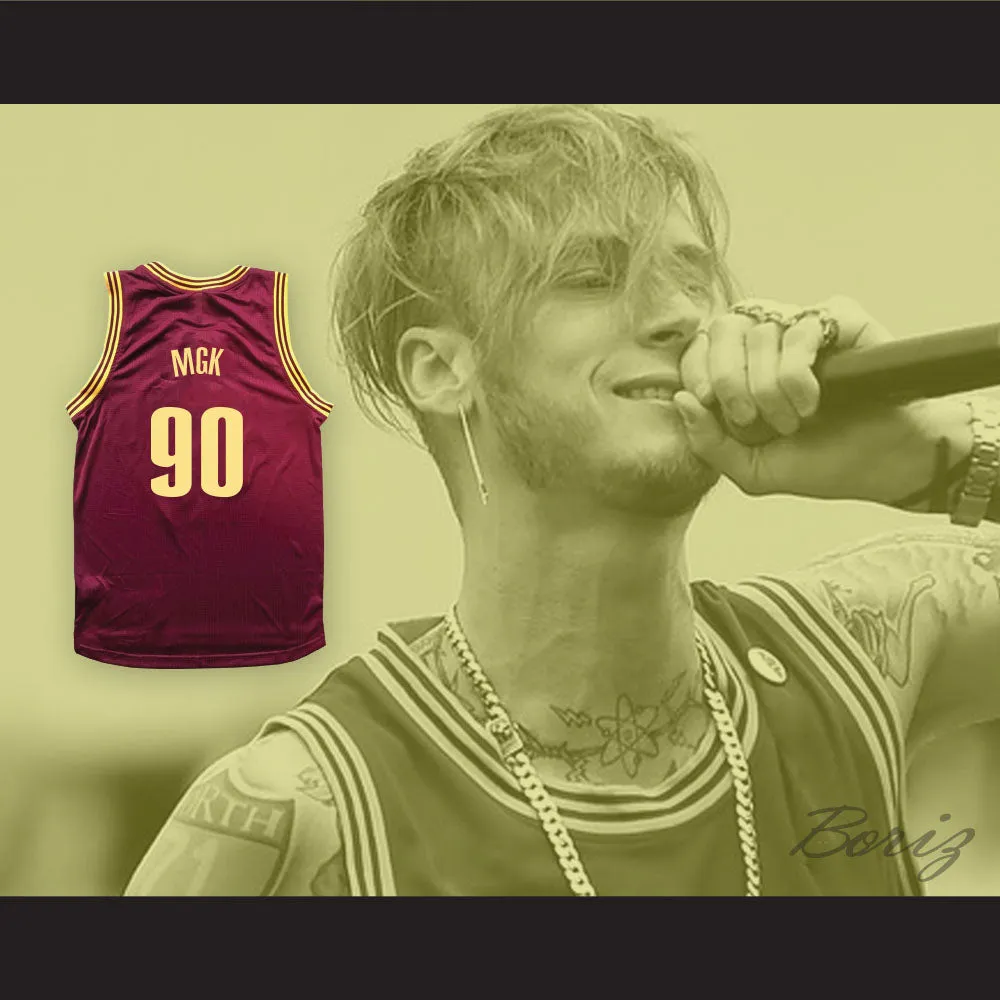 MGK 90 Maroon Basketball Jersey