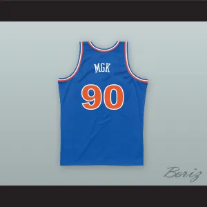 MGK 90 Old School Blue Basketball Jersey