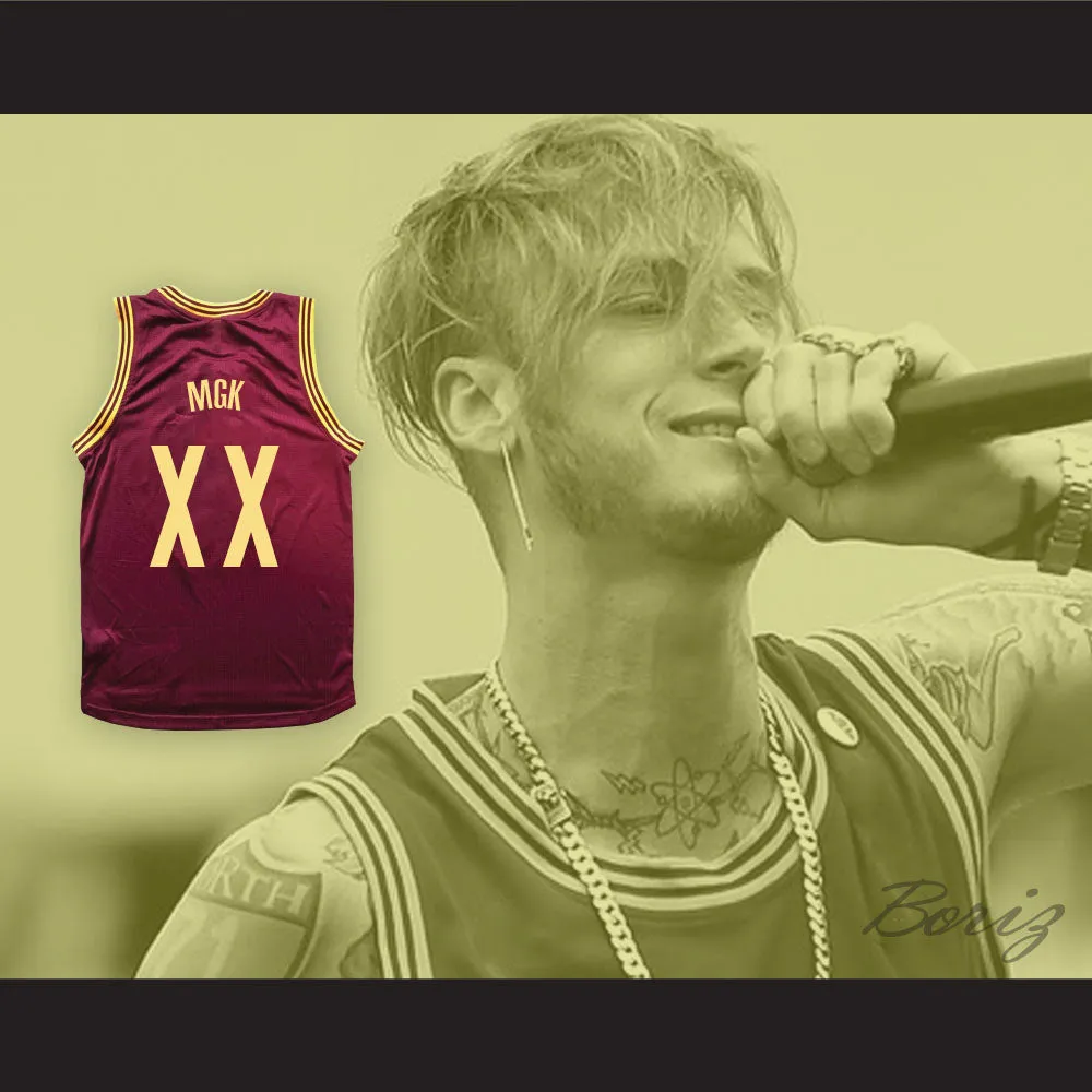 MGK XX Maroon Basketball Jersey