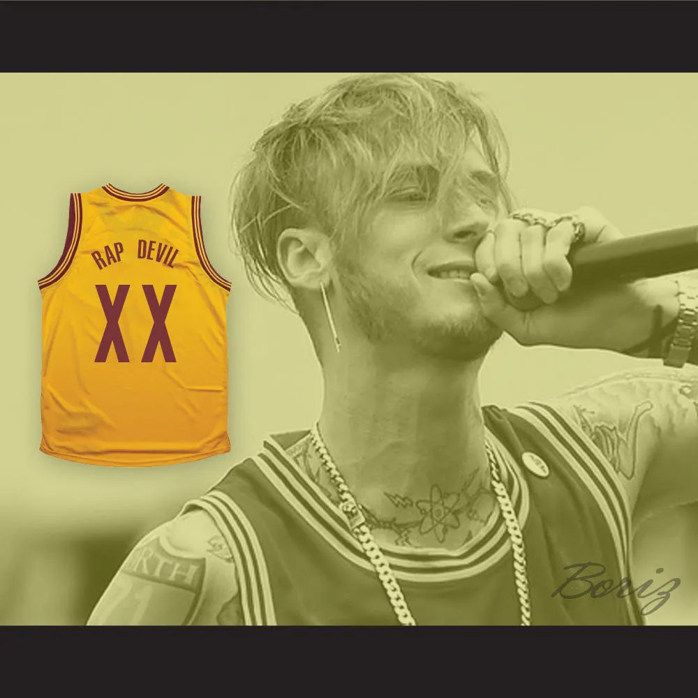 MGK XX RAP DEVIL Yellow Basketball Jersey