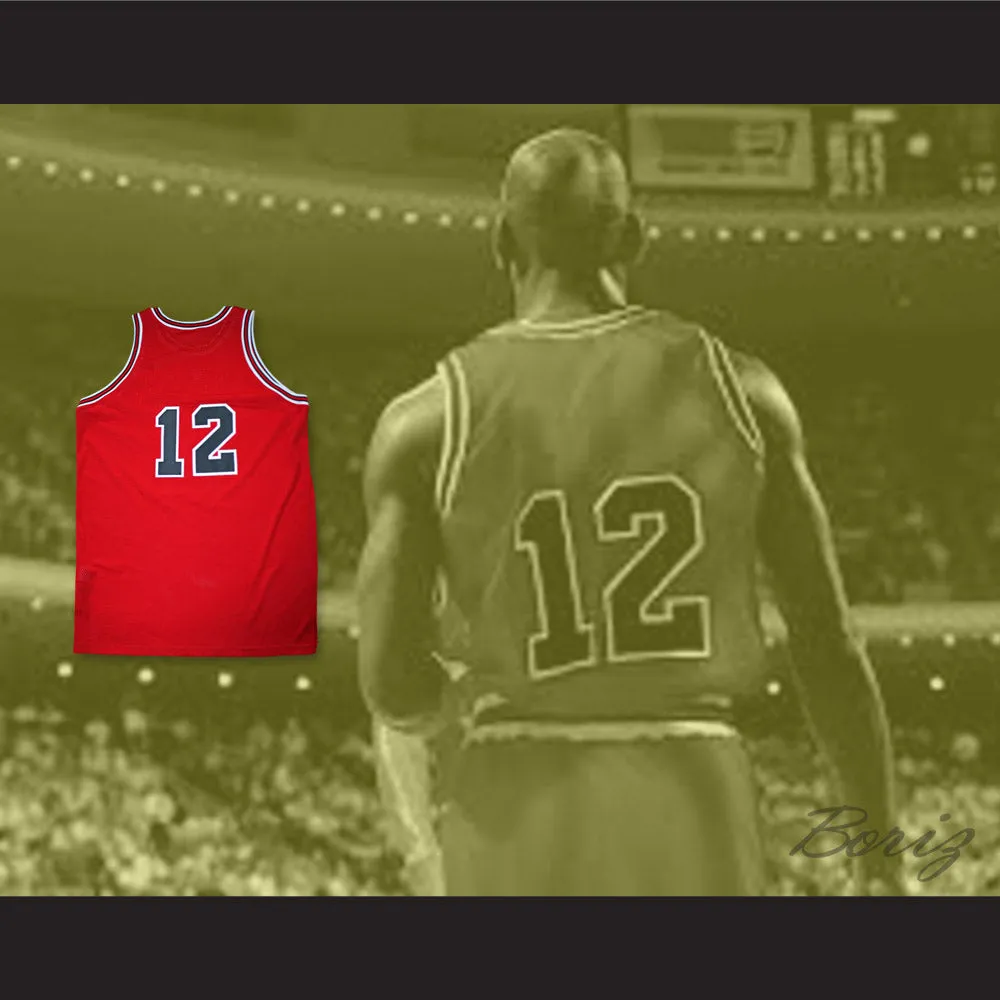 Michael Jordan 12 Valentine's Day Incident Basketball Jersey