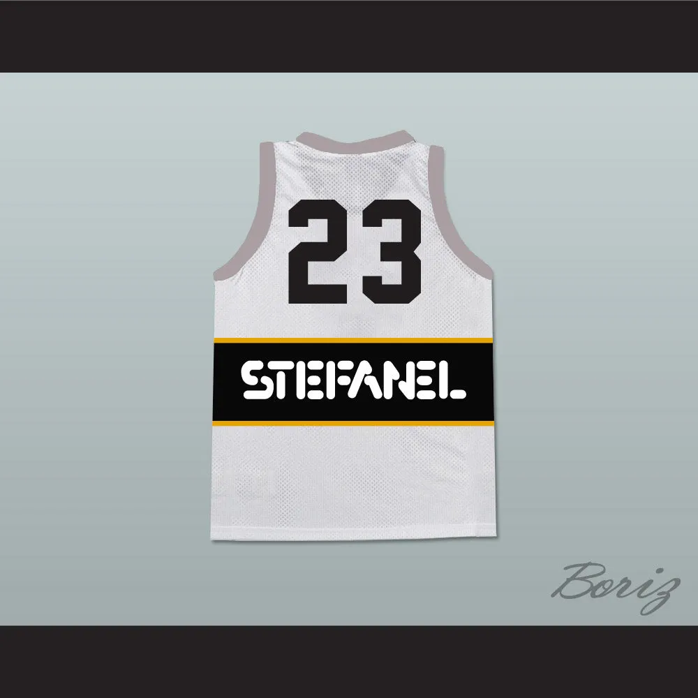 Michael Jordan 23 Stefanel Trieste Italian White Basketball Jersey