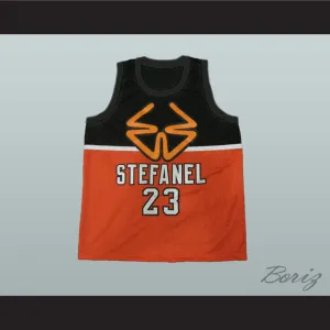Michael Jordan 23 Stefanel Trieste Italy Basketball Jersey 1985 Style 1