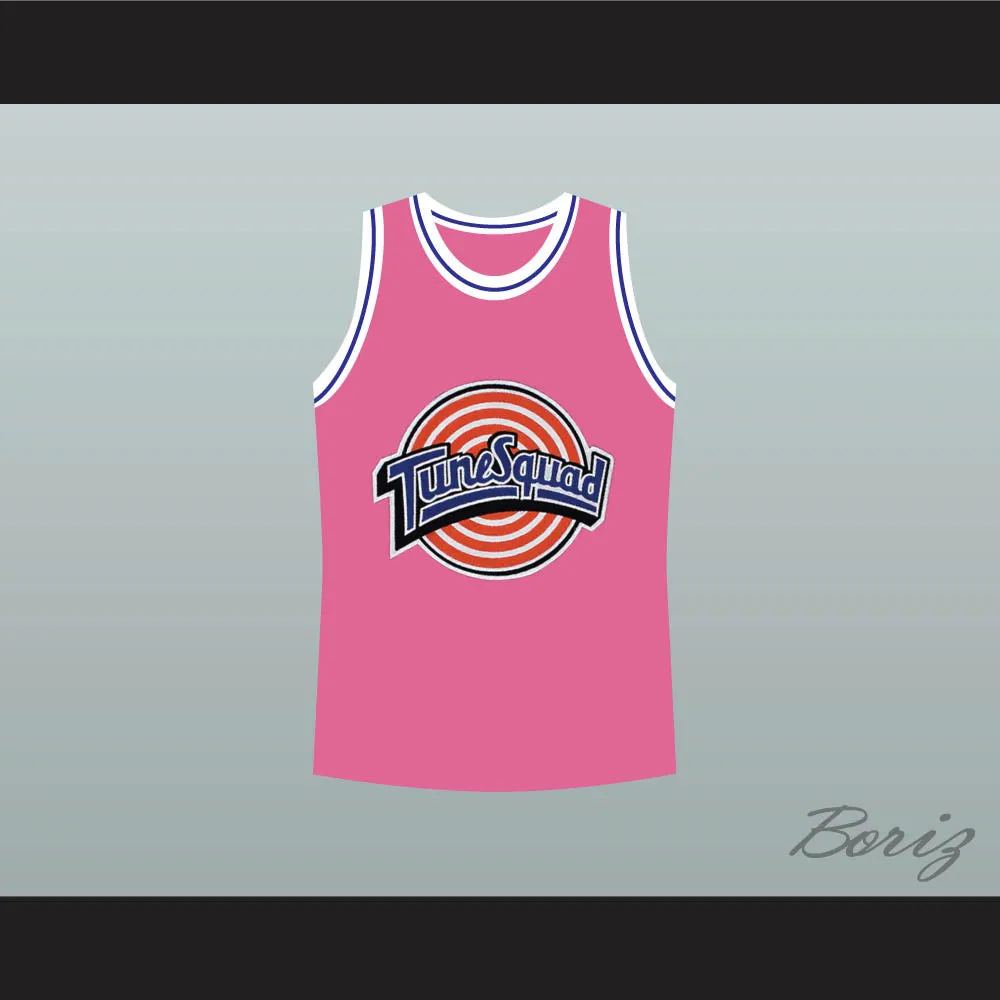 Michael Jordan 23 Tune Squad Pink Basketball Jersey