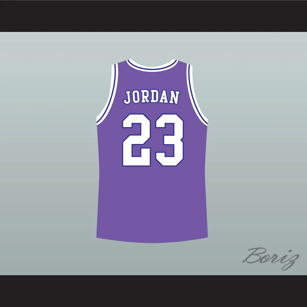 Michael Jordan 23 Tune Squad Purple Basketball Jersey