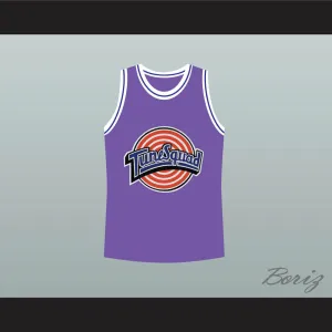 Michael Jordan 23 Tune Squad Purple Basketball Jersey