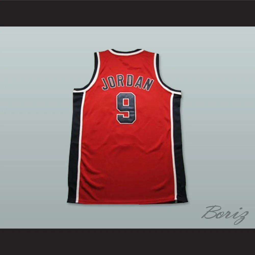 Michael Jordan 9 Team USA Red Basketball Jersey