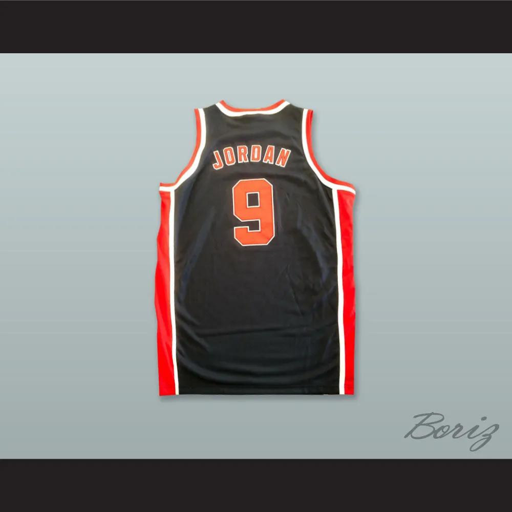 Michael Jordan 9 USA Dark Blue Basketball Jersey