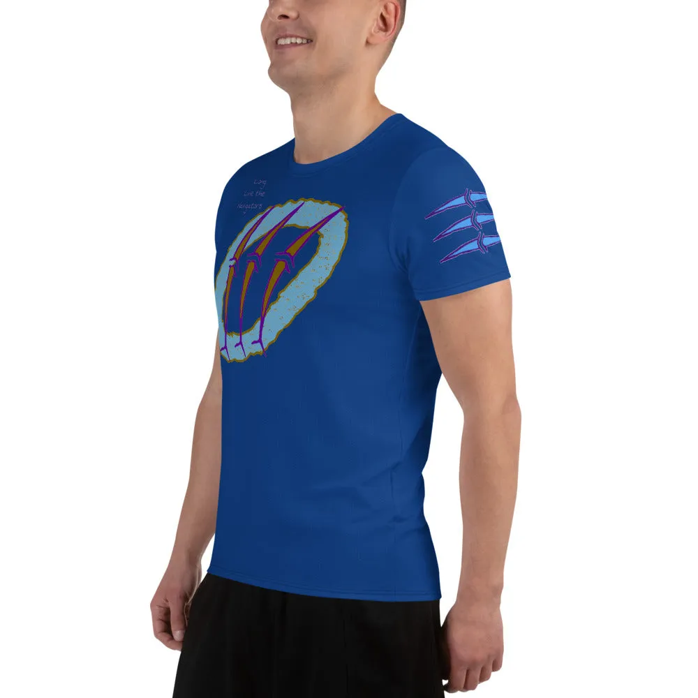 Micronesian Navigator Dolphins All-Over Print Men's Athletic T-shirt