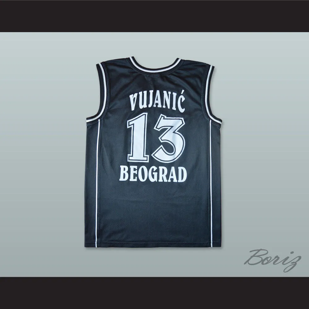 Milos Vujanic 13 KK Partizan Belgrade Basketball Jersey