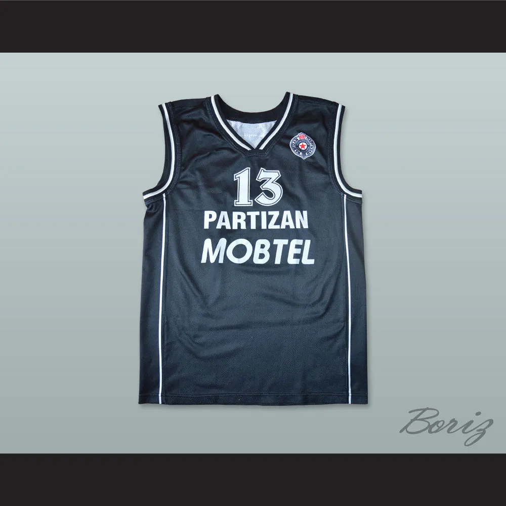 Milos Vujanic 13 KK Partizan Belgrade Basketball Jersey