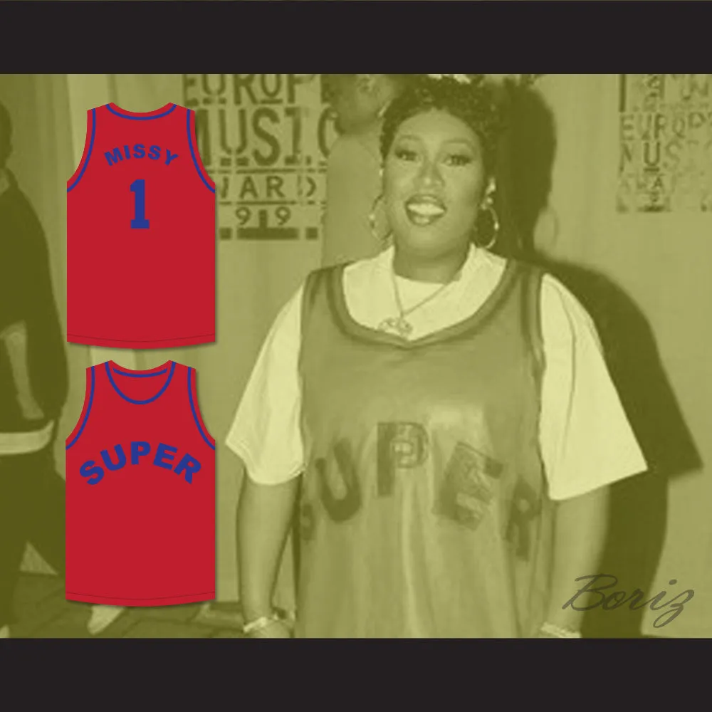 Missy 'Misdemeanor' Elliott 1 Super Red Basketball Jersey