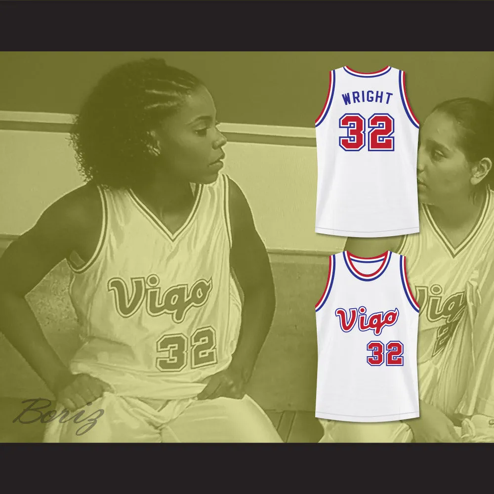 Monica Wright 32 Vigo Basketball Jersey Love and Basketball