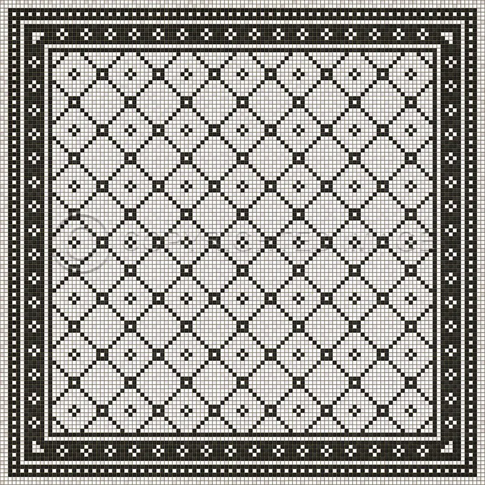 Mosaic A "Allerton Avenue" Vinyl Floorcloth - Spicher & Co.