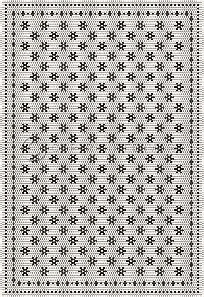 Mosaic B "Clemont Avenue" Vinyl Floorcloth - Spicher & Co.