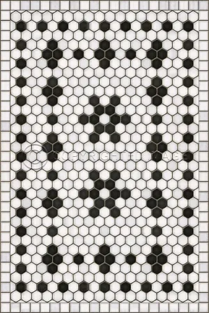 Mosaic B "Clemont Avenue" Vinyl Floorcloth - Spicher & Co.