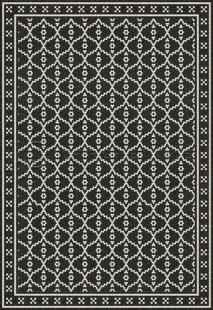 Mosaic F "Kingsbridge Road" Vinyl Floorcloth - Spicher & Co.