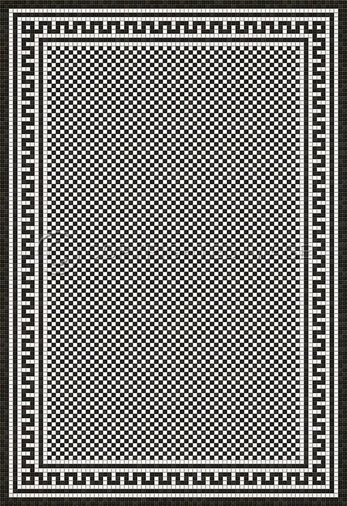 Mosaic H "Warren Street" Vinyl Floorcloth - Spicher & Co.