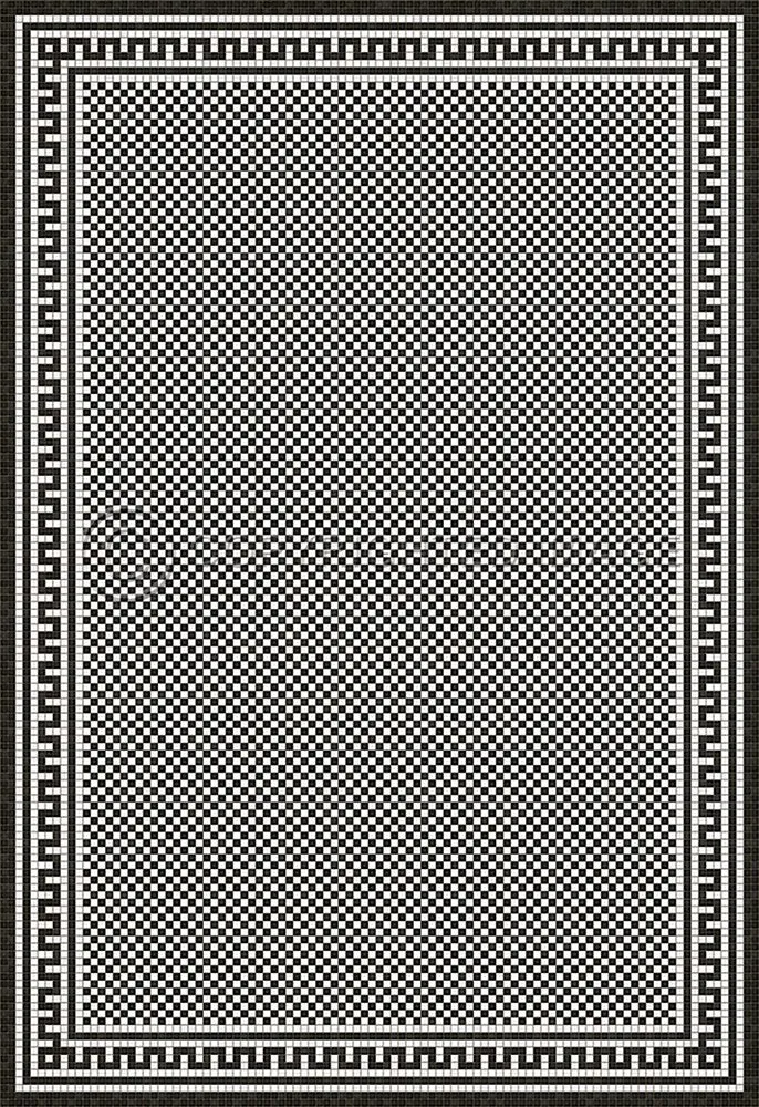 Mosaic H "Warren Street" Vinyl Floorcloth - Spicher & Co.