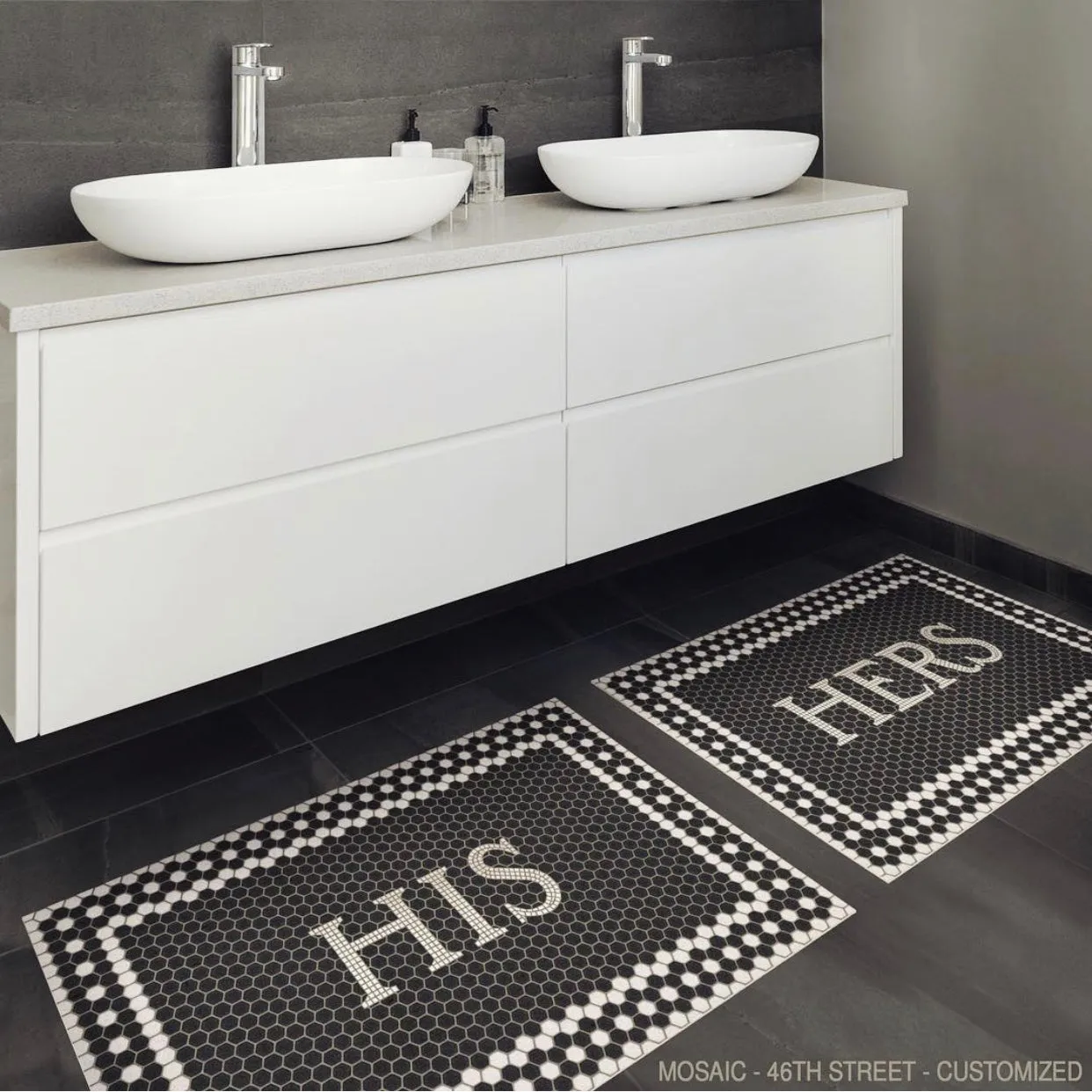 Mosaic "46th Street" Customized Vinyl Mat - Spicher & Co.