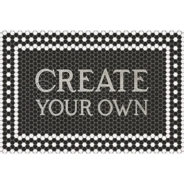 Mosaic "46th Street" Customized Vinyl Mat - Spicher & Co.