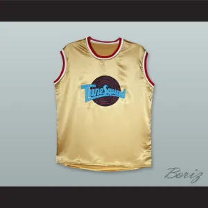 Motaw 23 Tune Squad Gold Silk Basketball Jersey